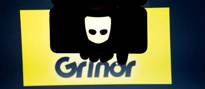 Logo de l'application Grindr. (Photo d'illustration)
