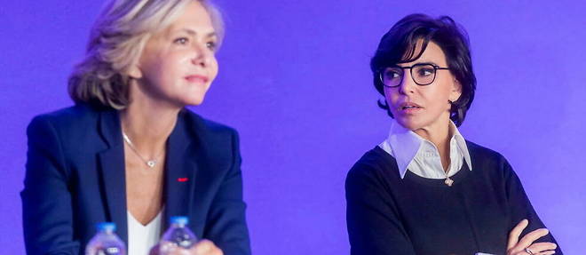 Valerie Pecresse et Rachida Dati, reunies le 21 octobre 2021, au congres des Republicains. 

