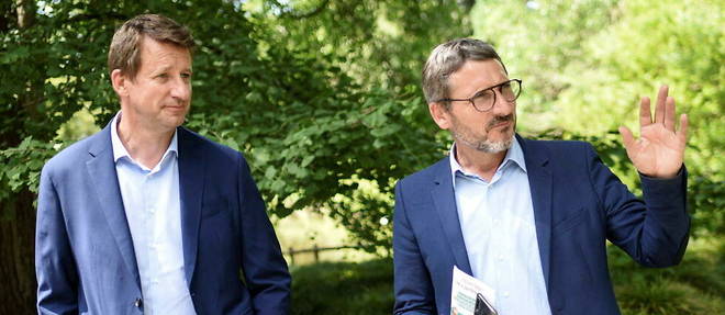 Matthieu Orphelin (a droite) avait rejoint la campagne de Yannick Jadot (a gauche) avant d'etre debarque pendant l'affaire Hulot.
