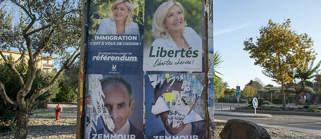 Eric Zemmour et Marine Le Pen s'affrontent pour decrocher une place au second tour.

