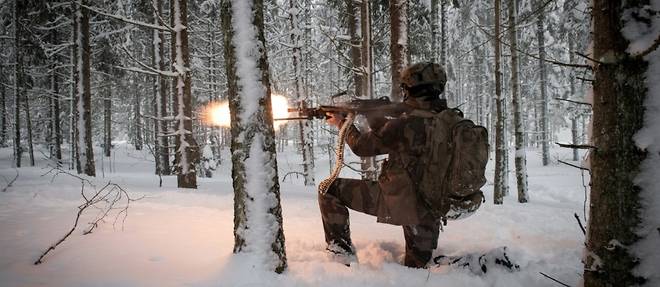 En Estonie, les allies de l'Otan affrontent le grand froid