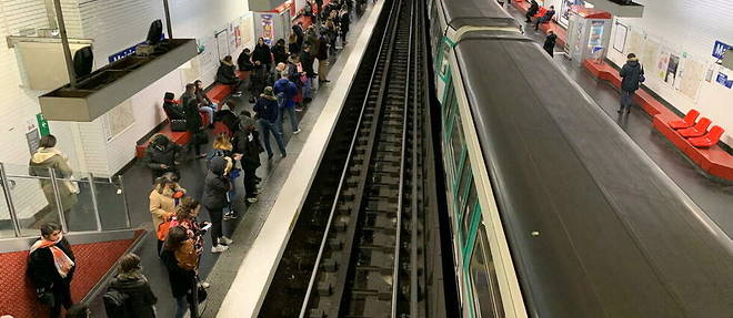 Un quai de metro lors de la greve de la RATP en decembre 2019.
