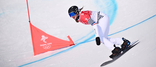 Medaillee en bronze a Sotchi, Chloe Trespeuch a pris l'argent sur le snowboardcross pour offrir la sixieme medaille a la France a Pekin, la cinquieme en argent. (image d'illustration)
