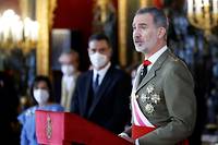 Espagne: le roi Felipe VI positif au Covid-19 avec &quot;des sympt&ocirc;mes l&eacute;gers&quot;