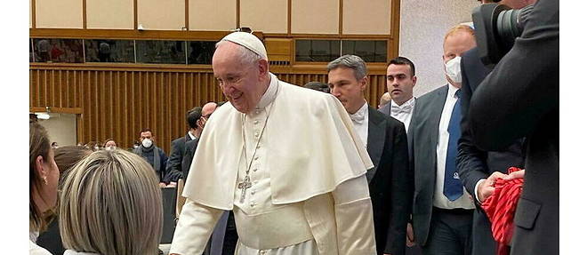 Le pape Francois le 10 fevrier 2022.
