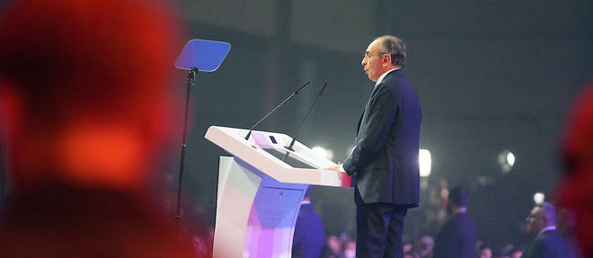 Le candidat a la presidentielle Eric Zemmour en campagne a Lille, le 5 fevrier 2022.
