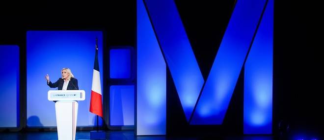 Presidentielle: A Vallauris, Le Pen fustige une "immigration de peuplement"