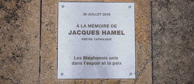 Stelle en hommage au pretre Jacques Hamel a Saint-Etienne-du-Rouvray. (Photo d'illustration)
