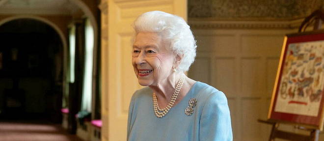 La reine Elizabeth le 5 fevrier 2022.
