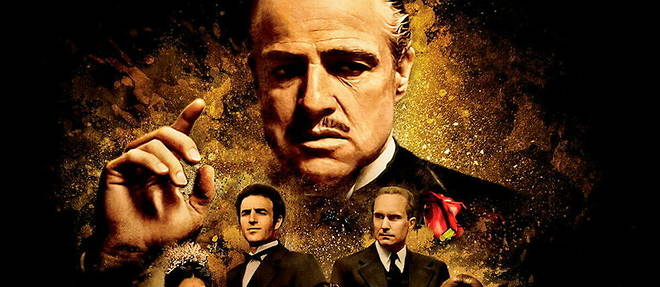 The Godfather, by Francis Ford Coppola (1972), based on the novel by Mario Puzo.  Poster specially designed for the re-release of the film on the occasion of its fiftieth anniversary.