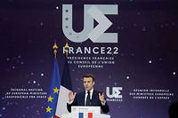 Emmanuel Macron s'est exprimé autour de la stratégie spatiale de l'Europe.
