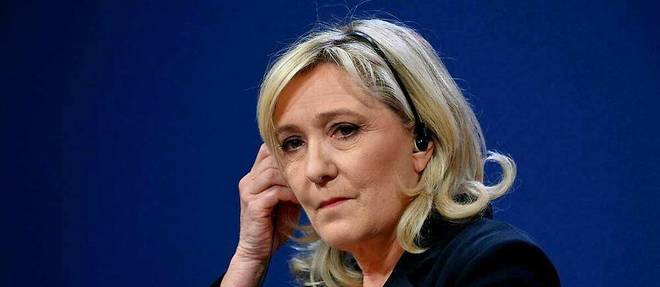 Marine Le Pen, candidate du Rassemblement national a la presidentielle de 2022.
