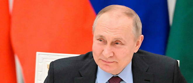 Le president russe Vladimir Poutine le 22 fevrier 2022.
