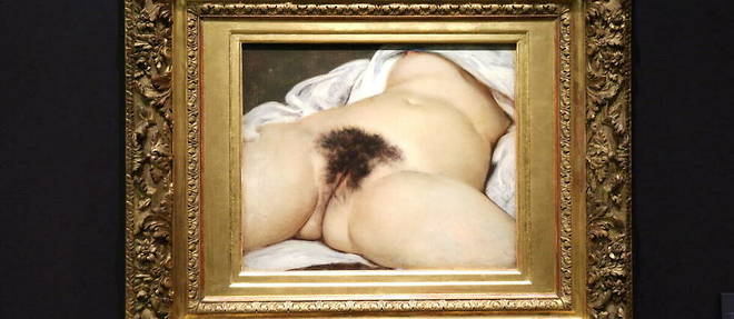 << L'Origine du monde >>, de Gustave Courbet, ici au musee d'Orsay, est censure sur Facebook.
