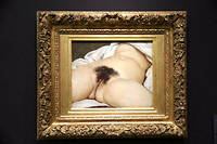 « L'Origine du monde », de Gustave Courbet, ici au musée d'Orsay, est censuré sur Facebook.
