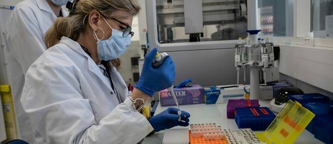 Dans un laboratoire francais, le grand livre ouvert de l'ADN