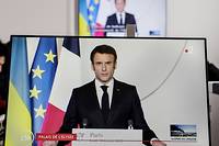 Emmanuel Macron s'exprimera &agrave; 20h00 sur la guerre en Ukraine