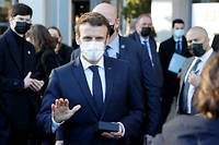Emmanuel Macron le 26 février dernier au Salon de l'agriculture.
