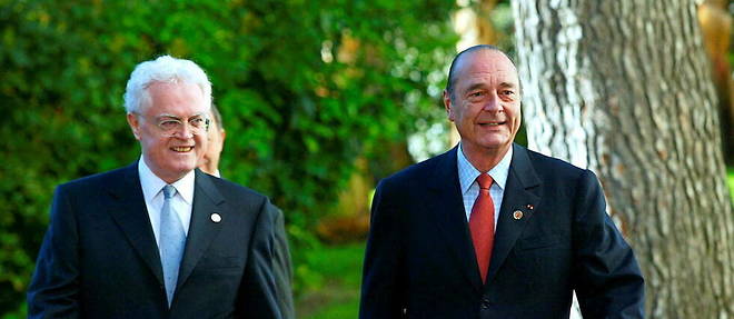 Jacques Chirac et Lionel Jospin, le 15 mars 2002.
