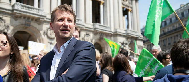 Yannick Jadot during a march for the climate in May 2019 in Paris.