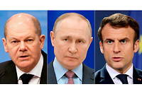Le nouvel appel entre Vladimir Poutine, Emmanuel Macron et Olaf Scholz qui a eu lieu ce jour n’a pas apporté d’éléments concrets.
