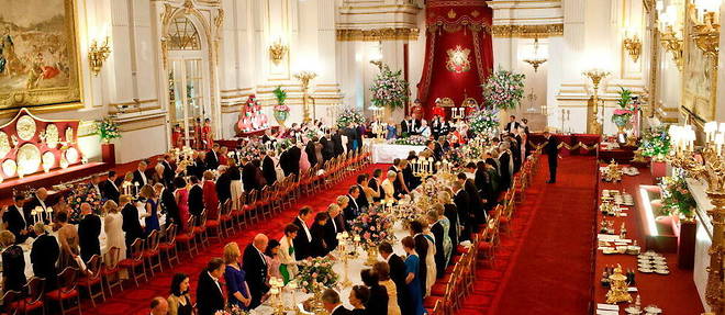 Diner de gala en l'honneur du president americain Barack Obama, le 24 mai 2011, au palais de  Buckingham.
