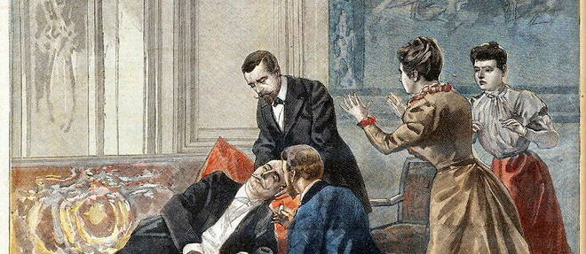 La mort de Felix Faure illustree, en toute pudeur, par Le Petit Journal, le 26 fevrier 1899.
