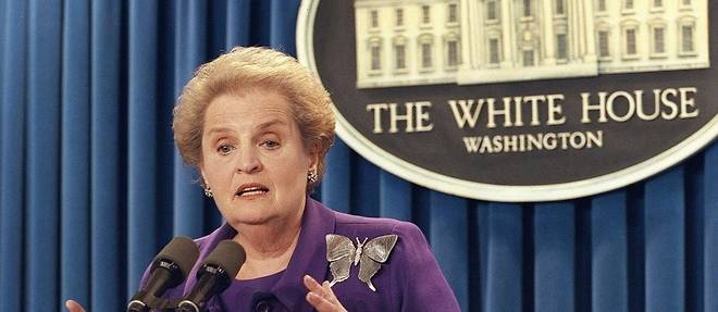 Madeleine Albright, premiere secretaire d'Etat americaine, est morte a 84 ans