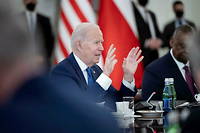 Le président des États-Unis, Joe Biden, à Varsovie (Pologne), le 26 mars 2022.
