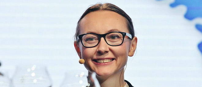 Pascaline Lepeltier, candidate francaise du concours du meilleur sommelier du monde.
