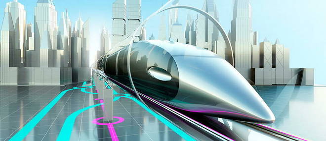 Le train du futur imagine par Transpod est inspire du projet Hyperloop d'Elon Musk. (Image d'illustration)
