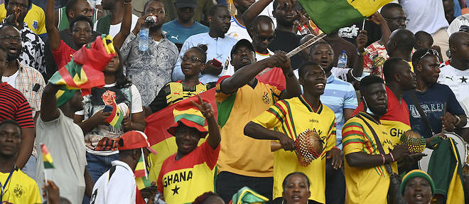 Les supporteurs ghaneens en liesse avec la qualification des Black Stars au Mondial du Qatar. 
