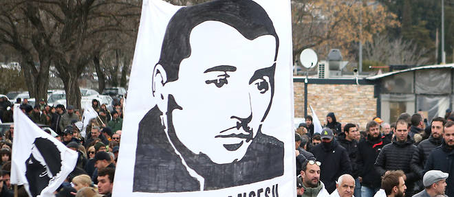 Manifestation en soutien a Yvan Colonna, le 6 mars en Corse. (Photo d'illustration)
