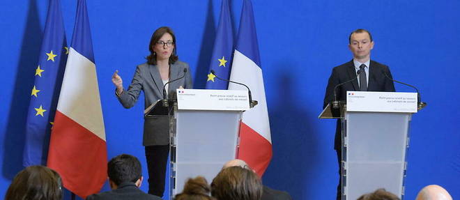 Amélie de Montchalin and Olivier Dussopt tried to clear the McKinsey file, Wednesday March 30, at Bercy.