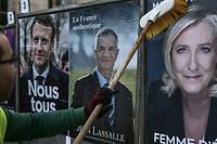 Pr&eacute;sidentielle: Marine Le Pen continue sa progression, M&eacute;lenchon troisi&egrave;me, selon un sondage