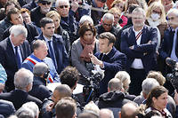Emmanuel Macron le 31 mars 2022.
