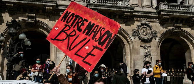 Une manifestation en faveur du climat a Paris, en mars 2021. (Photo d'illustration)
