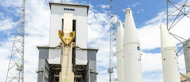 Le nouveau site de lancement de la fusee Ariane 6, a Kourou, au Centre spatial europeen en Guyane francaise, le 28 septembre 2021.
 
