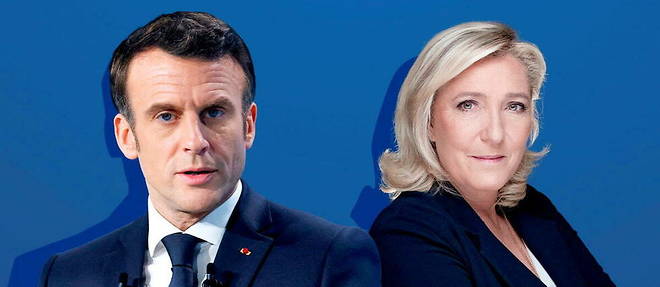Emmanuel Macron et Marine Le Pen s'affronteront au second tour de l'election presidentielle, dimanche 24 avril.
