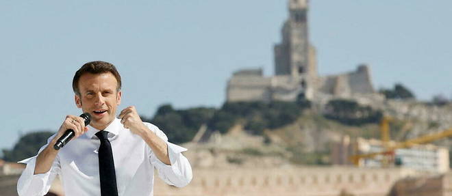 A Marseille, samedi 16 avril, Emmanuel Macron a tenu un discours axe sur la transition ecologique. 

