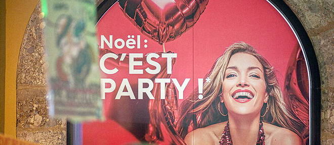 Attention, le message de cette affiche collee dans les rues de Perpignan en decembre 2020 ne signifie pas << Noel : c'est parti ! >>, mais << Noel : c'est la fete ! >>
