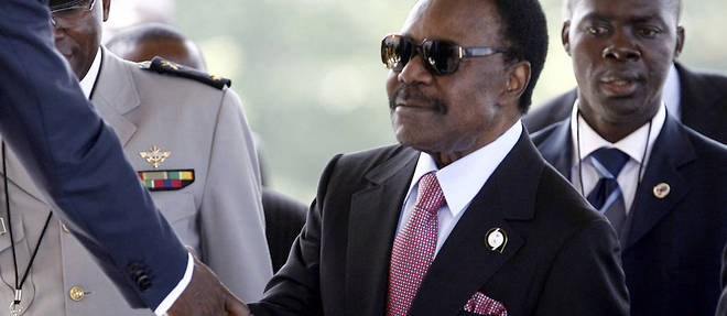 Omar Bongo, le 1er juillet 2007 au Ghana. 
