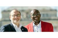 Achille Mbembe et Remy Rioux.

