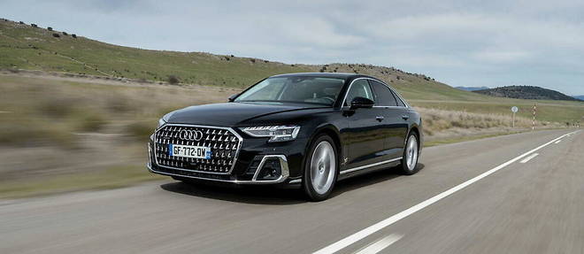 Grace a sa chaine de traction hybride rechargeable, l'Audi A8 echappe a tout malus et dispose d'une autonomie electrique officielle de 60 km.
