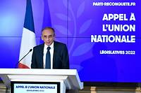 L&eacute;gislatives: l'avenir incertain de Zemmour face au mur Le Pen