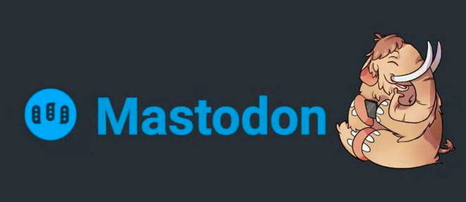 Logo officiel du reseau social Mastodon (photo d'illustration).
