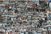 Des supporteurs de la Lazio en octobre 2018.
