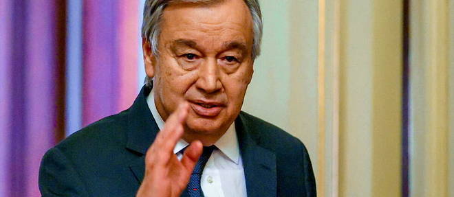 Le secretaire general de l'ONU, Antonio Guterres, le 26 avril 2022. 
