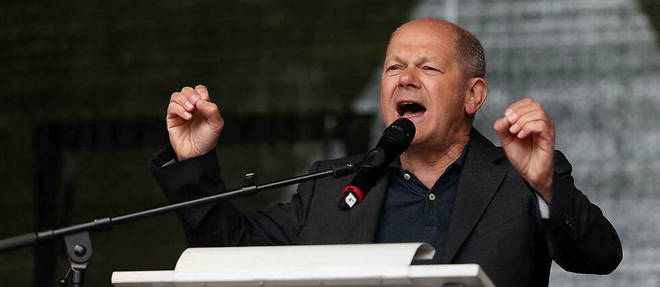 Olaf Scholz le 1er mai.
Olaf Scholz le 1er mai.