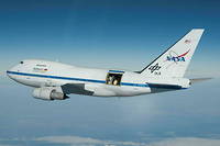 Le Boeing 747SP spécialement modifié par la Nasa pour son observatoire stratosphérique Sofia.
